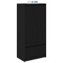 Armario con cajón de roble negro 55,5x34x119,5 cm de , Aparadores - Ref: Foro24-861644, Precio: 99,01 €, Descuento: %