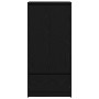 Armario con cajón de roble negro 55,5x34x119,5 cm de , Aparadores - Ref: Foro24-861644, Precio: 99,01 €, Descuento: %