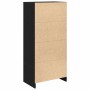 Armario con cajón de roble negro 55,5x34x119,5 cm de , Aparadores - Ref: Foro24-861644, Precio: 99,01 €, Descuento: %