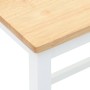 Sillas de bar 2 uds madera maciza blanca caucho de , Taburetes de cocina - Ref: Foro24-4102581, Precio: 108,34 €, Descuento: %