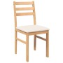 Sillas de comedor con cojines 2 uds madera maciza caucho de , Sillas de comedor - Ref: Foro24-4102419, Precio: 80,27 €, Descu...
