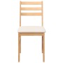 Sillas de comedor con cojines 2 uds madera maciza caucho de , Sillas de comedor - Ref: Foro24-4102419, Precio: 80,27 €, Descu...