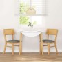 Sillas de comedor con cojines 2 uds madera maciza caucho de , Sillas de comedor - Ref: Foro24-4102465, Precio: 169,12 €, Desc...