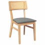 Sillas de comedor con cojines 2 uds madera maciza caucho de , Sillas de comedor - Ref: Foro24-4102465, Precio: 169,12 €, Desc...
