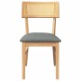 Sillas de comedor con cojines 2 uds madera maciza caucho de , Sillas de comedor - Ref: Foro24-4102465, Precio: 169,12 €, Desc...