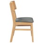Sillas de comedor con cojines 2 uds madera maciza caucho de , Sillas de comedor - Ref: Foro24-4102465, Precio: 169,12 €, Desc...