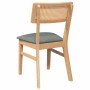 Sillas de comedor con cojines 2 uds madera maciza caucho de , Sillas de comedor - Ref: Foro24-4102465, Precio: 169,12 €, Desc...