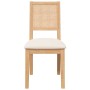 Sillas de comedor con cojines 2 uds madera maciza caucho de , Sillas de comedor - Ref: Foro24-4102478, Precio: 177,83 €, Desc...