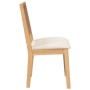 Sillas de comedor con cojines 2 uds madera maciza caucho de , Sillas de comedor - Ref: Foro24-4102478, Precio: 177,83 €, Desc...
