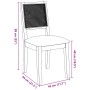 Sillas de comedor con cojines 2 uds madera maciza caucho de , Sillas de comedor - Ref: Foro24-4102478, Precio: 177,83 €, Desc...