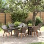 Conjunto de Comedor de Jardín 7 pcs Gris ratán sintético en Mesas de jardín | Comprar online en Foru.es
