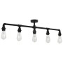 Lámpara de techo negra con 5 bombillas E27 de , Lámparas - Ref: Foro24-281629, Precio: 63,55 €, Descuento: %