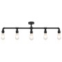 Lámpara de techo negra con 5 bombillas E27 de , Lámparas - Ref: Foro24-281629, Precio: 63,55 €, Descuento: %