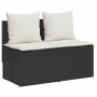 Set comedor de jardín 3 pzas con cojines ratán sintético negro de , Conjuntos de jardín - Ref: Foro24-4104181, Precio: 250,60...