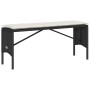 Set comedor de jardín 3 pzas con cojines ratán sintético negro de , Conjuntos de jardín - Ref: Foro24-4104181, Precio: 250,60...