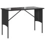 Set comedor de jardín 3 pzas con cojines ratán sintético negro de , Conjuntos de jardín - Ref: Foro24-4104181, Precio: 250,60...