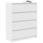 Aparador madera de ingeniería blanco 80x35x99 cm de , Aparadores - Ref: Foro24-3328480, Precio: 132,34 €, Descuento: %