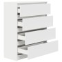 Aparador madera de ingeniería blanco 80x35x99 cm de , Aparadores - Ref: Foro24-3328480, Precio: 132,34 €, Descuento: %