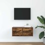 Mueble para TV madera contrachapada roble ahumado 60x31x25,5 cm de , Muebles TV - Ref: Foro24-861498, Precio: 45,90 €, Descue...