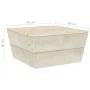 Mesa de jardín de madera de abeto impregnada 60x60x30 cm de vidaXL, Sofás modulares de exterior - Ref: Foro24-315632, Precio:...