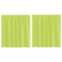 Cortinas de gasa con trabillas 2 uds. verde manzana de , Cortinas y visillos - Ref: Foro24-4102251, Precio: 13,13 €, Descuent...
