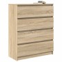 Aparador roble Sonoma 80x35x99 cm madera de ingeniería de , Aparadores - Ref: Foro24-3328482, Precio: 128,45 €, Descuento: %