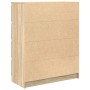 Aparador roble Sonoma 80x35x99 cm madera de ingeniería de , Aparadores - Ref: Foro24-3328482, Precio: 128,45 €, Descuento: %