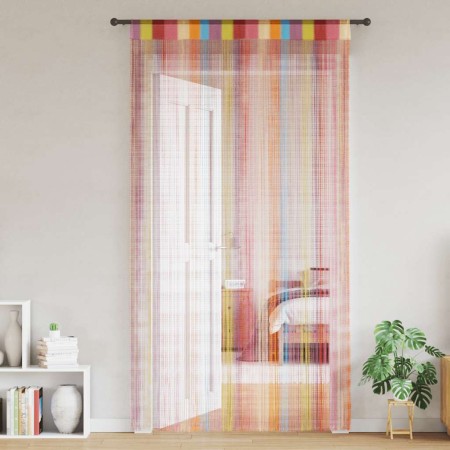 Cortinas de tiras 2 uds multicolor 140x250 cm de , Cortinas y visillos - Ref: Foro24-4102038, Precio: 24,55 €, Descuento: %