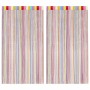 Cortinas de tiras 2 uds multicolor 140x250 cm de , Cortinas y visillos - Ref: Foro24-4102038, Precio: 24,55 €, Descuento: %