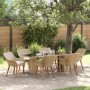 Conjunto de Comedor de Jardín 7 pcs Beige ratán sintético en Mesas de jardín | Comprar online en Foru.es