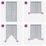 Cortinas de tiras 2 uds gris claro 140x250 cm de , Cortinas y visillos - Ref: Foro24-4102050, Precio: 24,99 €, Descuento: %