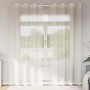 Cortinas de gasa con ojales 2 uds crema 140x225 cm de , Cortinas y visillos - Ref: Foro24-4102073, Precio: 15,02 €, Descuento: %