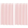 Cortinas de gasa con ojales 2 uds rosa claro 140x175 cm de , Cortinas y visillos - Ref: Foro24-4102084, Precio: 14,21 €, Desc...