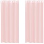 Cortinas de gasa con ojales 2 uds rosa claro 140x245 cm de , Cortinas y visillos - Ref: Foro24-4102086, Precio: 15,52 €, Desc...