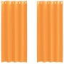 Cortinas de gasa con ojales 2 uds naranja 140x245 cm de , Cortinas y visillos - Ref: Foro24-4102092, Precio: 15,27 €, Descuen...
