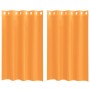 Cortinas de gasa con ojales 2 uds naranja 140x175 cm de , Cortinas y visillos - Ref: Foro24-4102090, Precio: 14,11 €, Descuen...