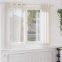 Cortinas de gasa con ojales 2 uds crema 140x140 cm de , Cortinas y visillos - Ref: Foro24-4102071, Precio: 13,54 €, Descuento: %