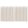 Cortinas de gasa con ojales 2 uds crema 140x140 cm de , Cortinas y visillos - Ref: Foro24-4102071, Precio: 13,54 €, Descuento: %