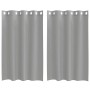 Cortinas de gasa con ojales 2 uds gris claro 140x175 cm de , Cortinas y visillos - Ref: Foro24-4102108, Precio: 14,36 €, Desc...