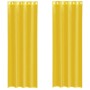 Cortinas de gasa con ojales 2 uds amarillo de , Cortinas y visillos - Ref: Foro24-4102136, Precio: 16,18 €, Descuento: %
