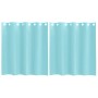 Cortinas de gasa con ojales 2 uds turquesa de , Cortinas y visillos - Ref: Foro24-4102143, Precio: 14,80 €, Descuento: %