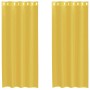 Cortinas de gasa con ojales 2 uds amarillo de , Cortinas y visillos - Ref: Foro24-4102134, Precio: 15,66 €, Descuento: %