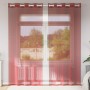 Cortinas de gasa con ojales 2 uds rojo vino de , Cortinas y visillos - Ref: Foro24-4102157, Precio: 15,02 €, Descuento: %