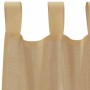 Cortinas de gasa con bolsillos para varillas 2 uds. arena de , Cortinas y visillos - Ref: Foro24-4102218, Precio: 13,12 €, De...