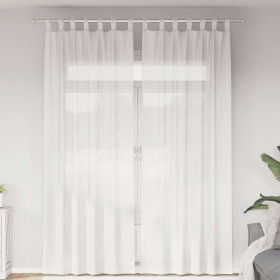Cortinas de gasa con bolsillos para varillas 2 uds. blanco de , Cortinas y visillos - Ref: Foro24-4102245, Precio: 13,24 €, D...