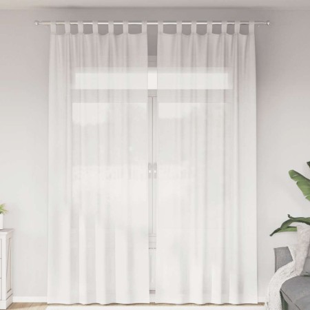 Cortinas de gasa con bolsillos para varillas 2 uds. blanco de , Cortinas y visillos - Ref: Foro24-4102245, Precio: 13,24 €, D...