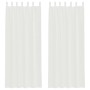 Cortinas de gasa con bolsillos para varillas 2 uds. blanco de , Cortinas y visillos - Ref: Foro24-4102245, Precio: 13,24 €, D...