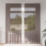 Cortinas de gasa con trabillas 2 uds. marrón de , Cortinas y visillos - Ref: Foro24-4102264, Precio: 15,15 €, Descuento: %