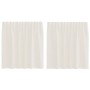Cortinas de gasa con trabillas 2 uds. crema de , Cortinas y visillos - Ref: Foro24-4102266, Precio: 18,07 €, Descuento: %