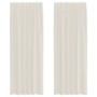 Cortinas de gasa con trabillas 2 uds. crema de , Cortinas y visillos - Ref: Foro24-4102270, Precio: 15,60 €, Descuento: %